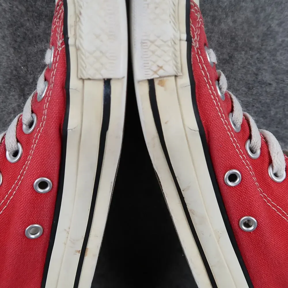 Converse Shoes Womens 6.5 Sneakers Chuck Taylor All Star Canvas Red Lace Up Low - Picture 10 of 12